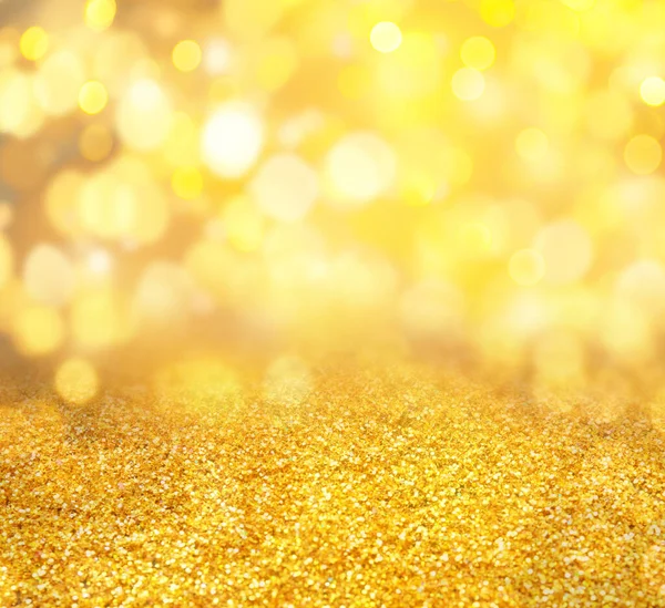 Gouden Glitter Met Bokeh Effect Als Abstracte Achtergrond — Stockfoto