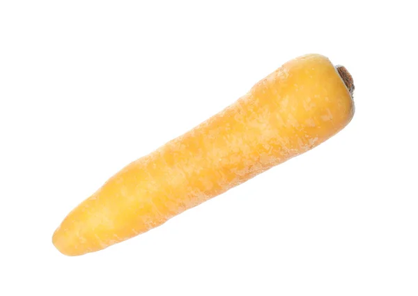 Frische Rohe Gelbe Karotte Isoliert Auf Weiß — Stockfoto
