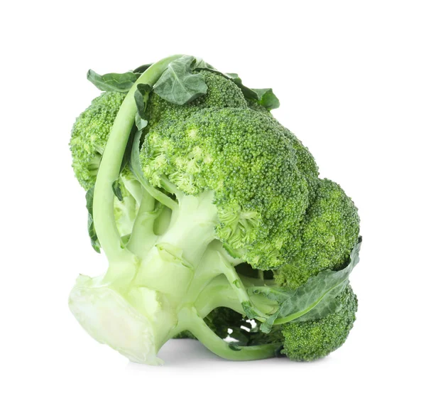 Свіжі Зелені Броколі Ізольовані Білому Органічна Їжа — стокове фото