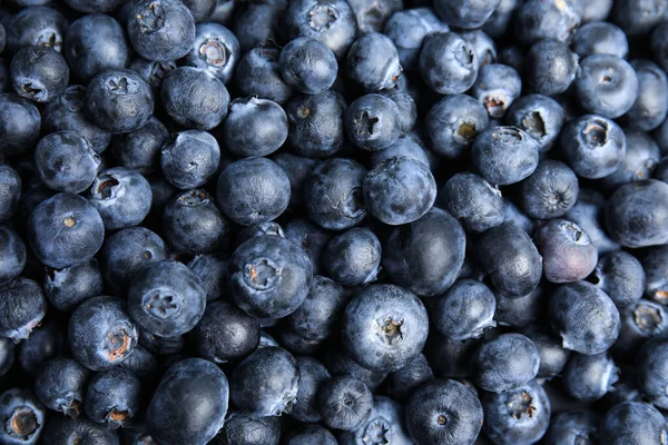 Fresh Tasty Blueberries Background Closeup View — Stock Photo, Image