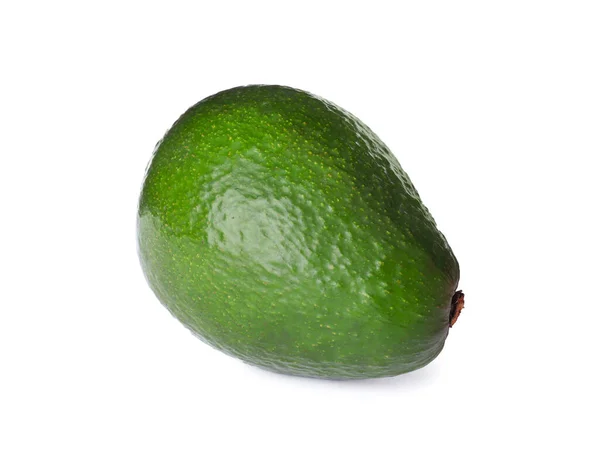 Gustoso Avocado Fresco Maturo Isolato Bianco — Foto Stock