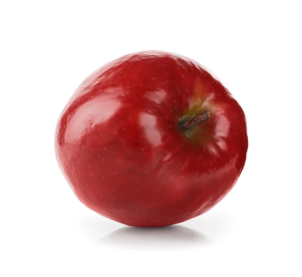 Manzana Roja Jugosa Fresca Aislada Blanco — Foto de Stock