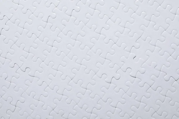 Blank White Puzzle Background Top View — Stock Photo, Image