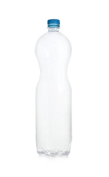 Άδειο Μπουκάλι Απομονωμένο Στο Λευκό Ανακύκλωση Πλαστικών — Φωτογραφία Αρχείου