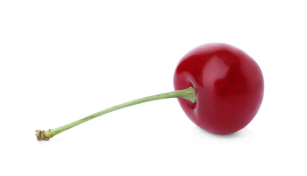 Delicious Ripe Sweet Cherry Isolated White — Stock Photo, Image