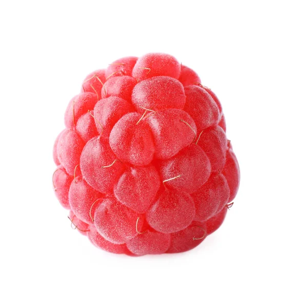 Delicious Sweet Ripe Raspberry Isolated White — Stock Photo, Image