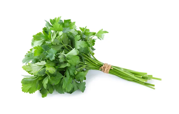 Bunch Fresh Green Parsley Isolated White — Stok Foto