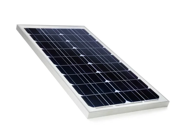Solar Panel Isolated White Alternative Energy Source — Stock Photo, Image