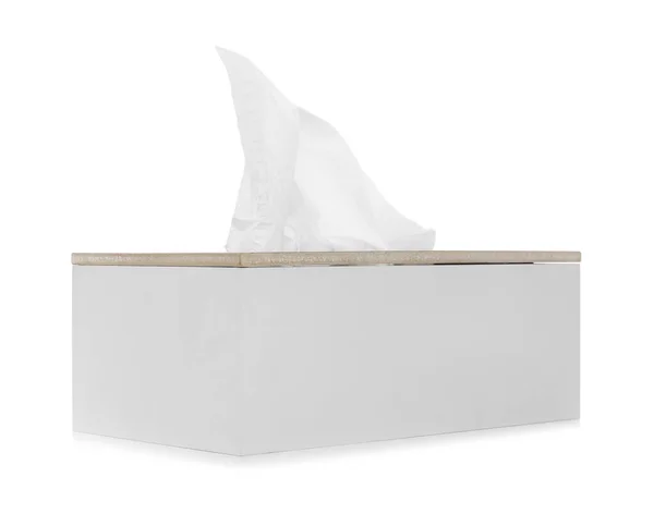 Holder Paper Tissues Isolated White — Stock Photo, Image