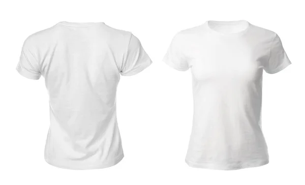 Stylish Shirts White Background Space Design — Stock Photo, Image