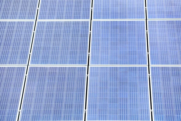 Installed solar panels as background, closeup. Alternative energy source