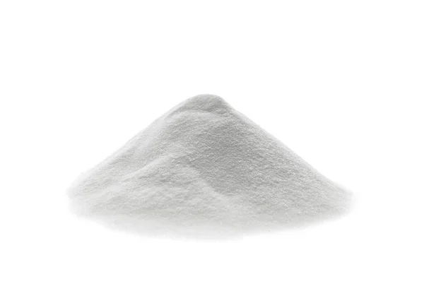 Куча Пищевой Соды Изолированной Белом — стоковое фото