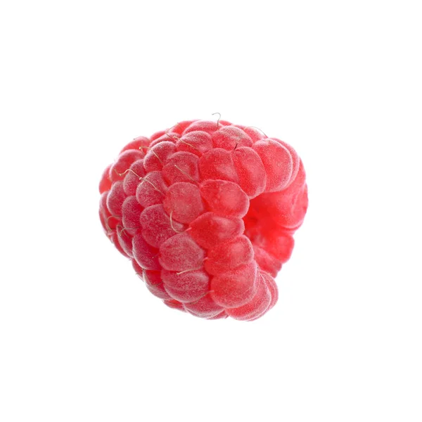 Delicious Fresh Ripe Raspberry Isolated White — Stock Photo, Image