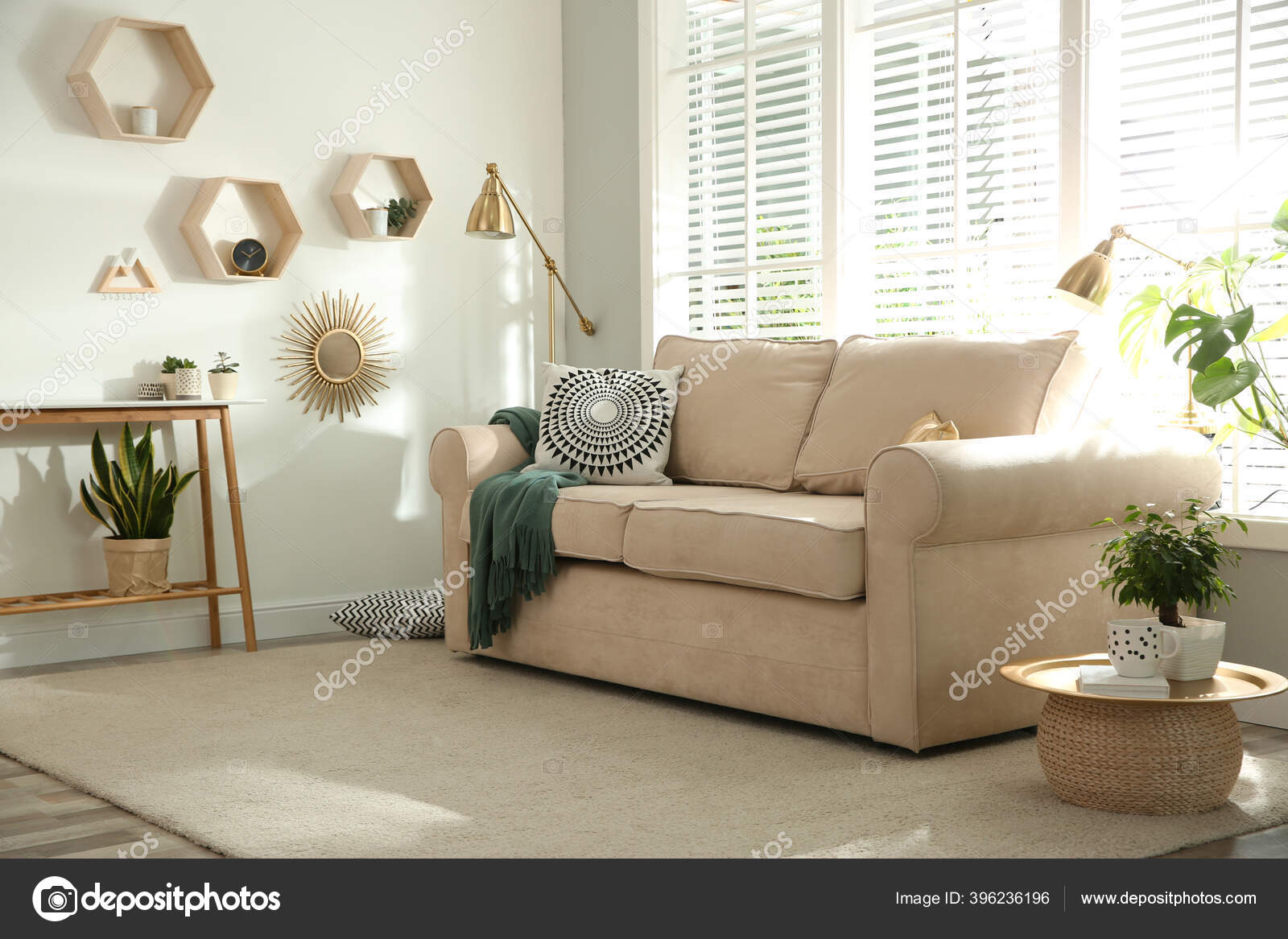 Stylish Beige Sofa Modern Living Room, Beige Couch Living Room