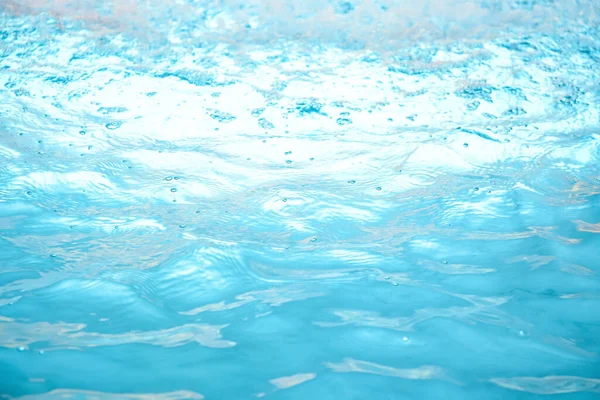 Vue Des Éclaboussures Eau Dans Piscine — Photo