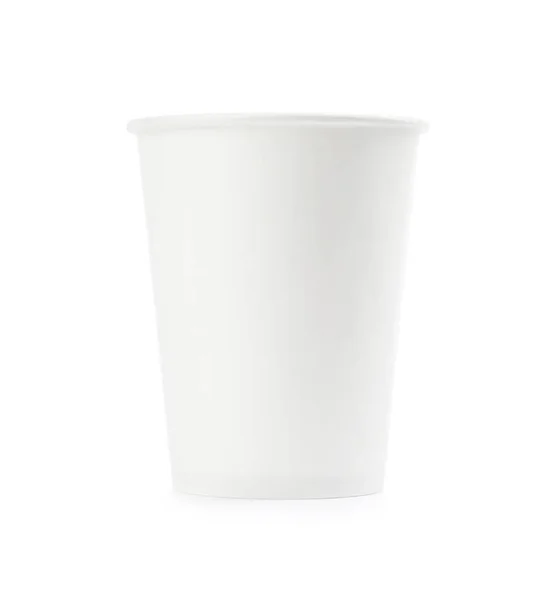 Copo Café Papel Takeaway Isolado Branco — Fotografia de Stock