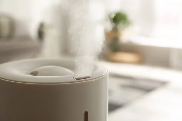 Humidificador Moderno Interiores Primer Plano Espacio Para Texto — Foto de Stock