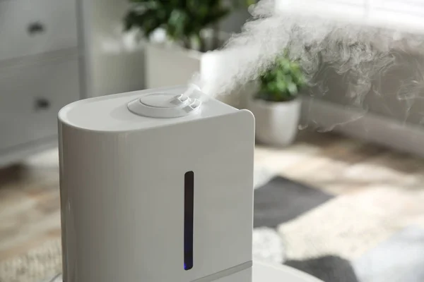 Modern Air Humidifier Home Closeup View — Stock Photo, Image