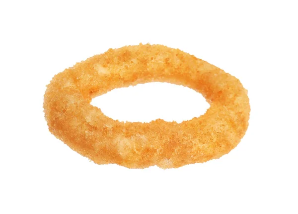 Delicious Golden Onion Ring Isolated White — Stock Photo, Image