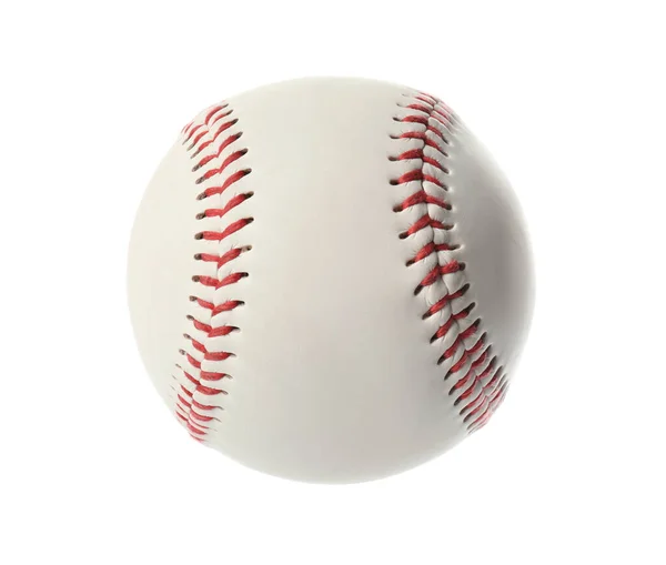 Traditional Baseball Ball Isolated White Sportive Equipment — Stock Photo, Image