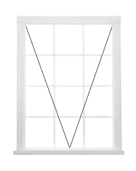 Modern Awning Window Opening Type Lines White Background — Stock Photo, Image
