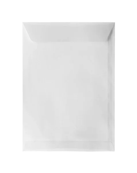 Enveloppe Papier Isolée Sur Blanc Service Postal — Photo