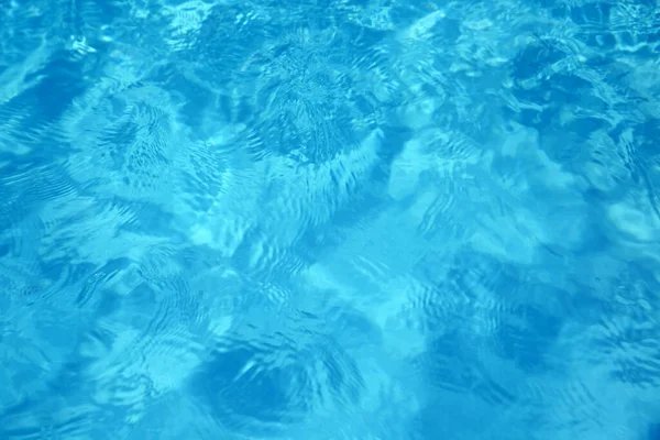 Textura Água Azul Piscina Como Fundo Close — Fotografia de Stock