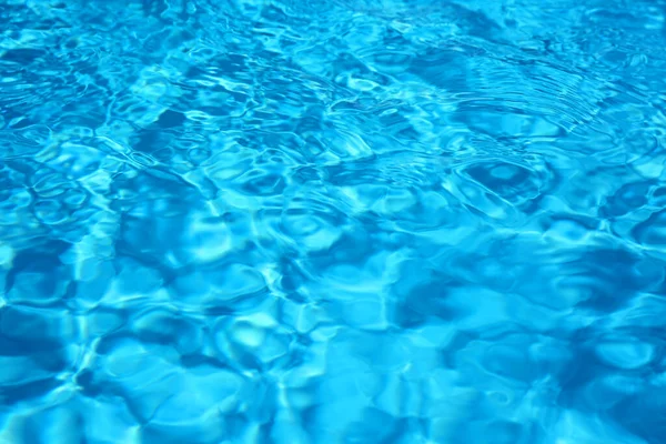 Textura Agua Azul Piscina Como Fondo Primer Plano —  Fotos de Stock