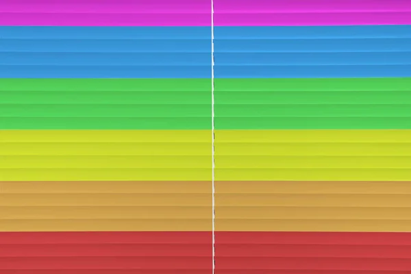 Gesloten Multicolor Raamgordijnen Als Achtergrond Close Zicht — Stockfoto