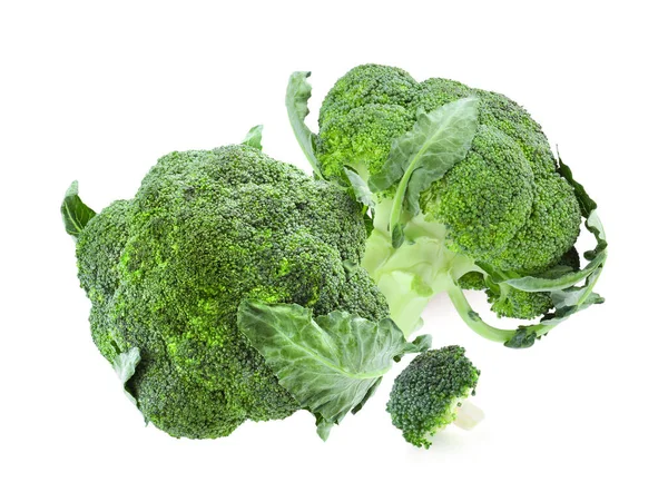 Frischer Grüner Brokkoli Auf Weißem Hintergrund Essbare Pflanze — Stockfoto