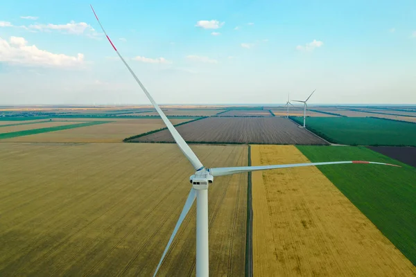 Moderne Vindmølle Markene Energieffektivitet – stockfoto