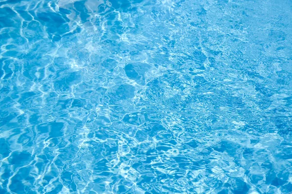 Textura Água Azul Piscina Como Fundo Close — Fotografia de Stock