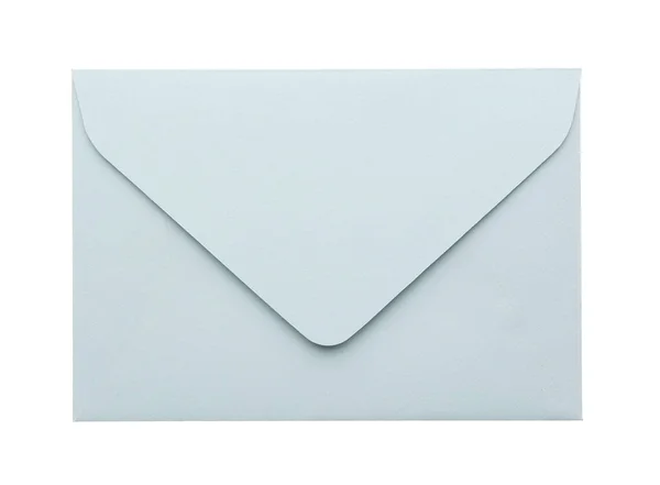 Papieren Enveloppe Geïsoleerd Wit Postdienst — Stockfoto