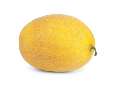 Lezzetli olgun kavun beyaza izole edilmiş.