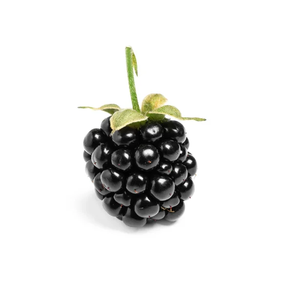 Delicious Fresh Ripe Blackberry Isolated White — Stock Photo, Image