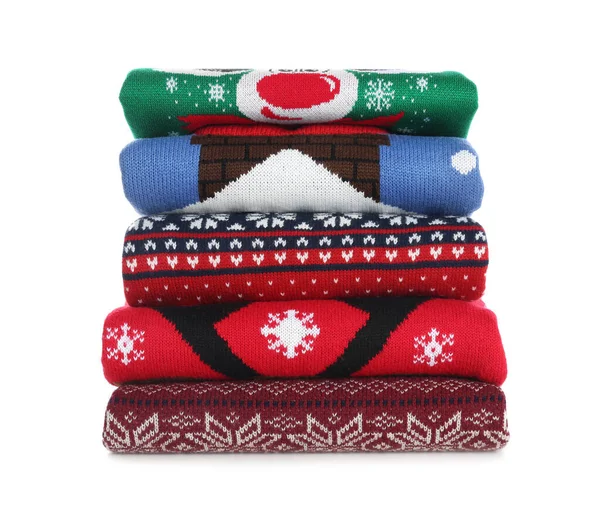 흰색으로 크리스마스 스웨터가 — 스톡 사진