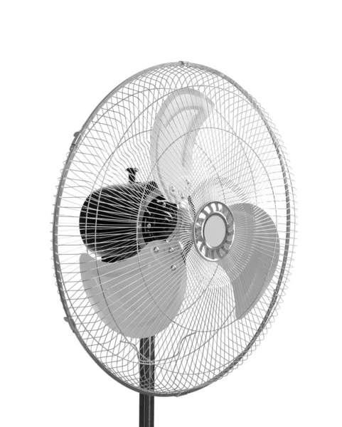 Electric Fan Isolated White Summer Heat — Stock Photo, Image