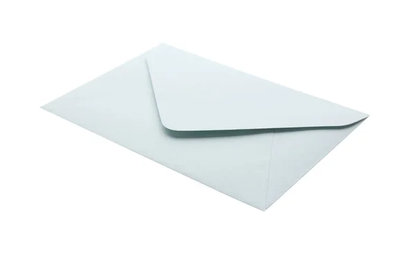 Envelope Papel Isolado Branco Serviço Correio — Fotografia de Stock