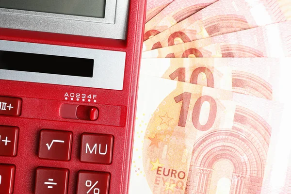Calculator Money Closeup View Tax Accounting — Stock Photo, Image