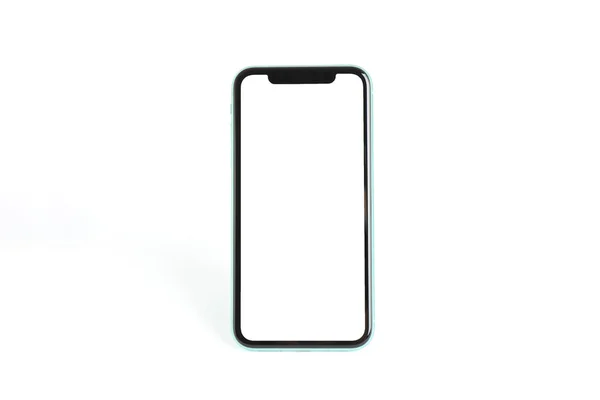 Mykolaiv Ukraine July 2020 Iphone White Background Mockup Design — Stock Photo, Image