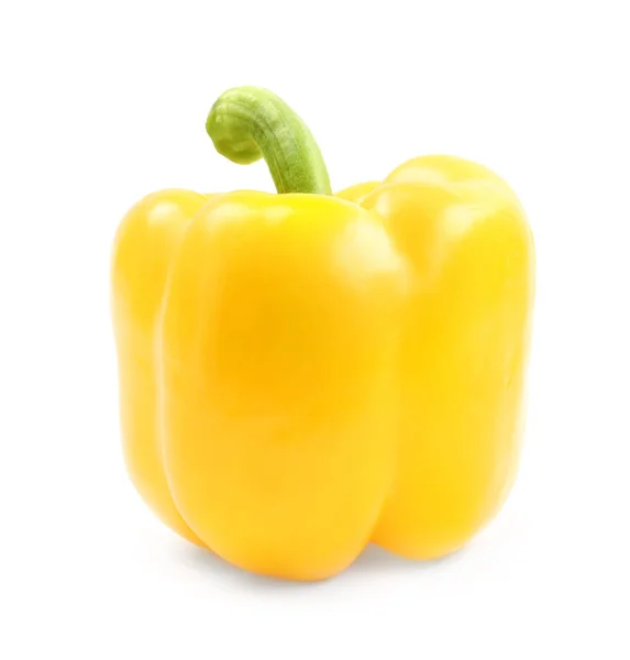 在白色上分离的成熟黄椒 — 图库照片