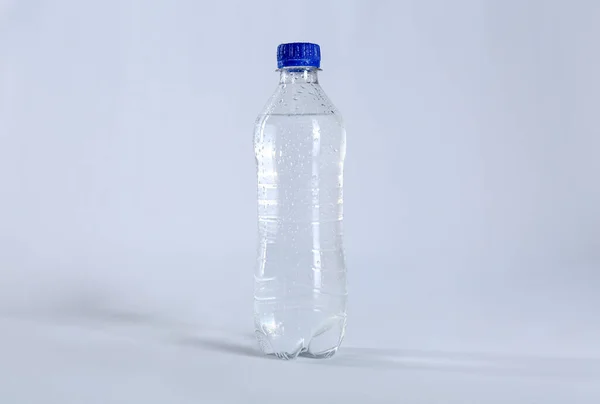 Plastic Bottle Pure Water Light Background — Stock Photo, Image