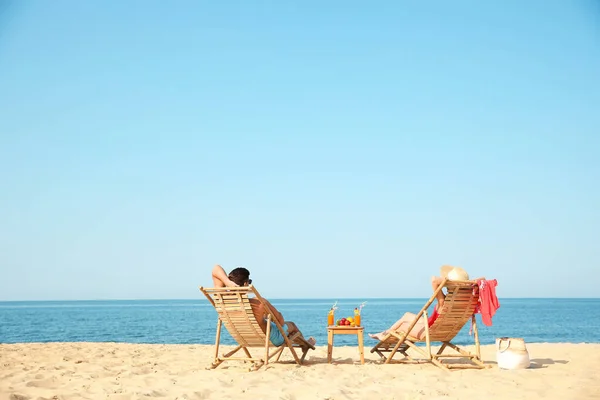 Några Vilande Soliga Stranden Resort Plats För Text — Stockfoto