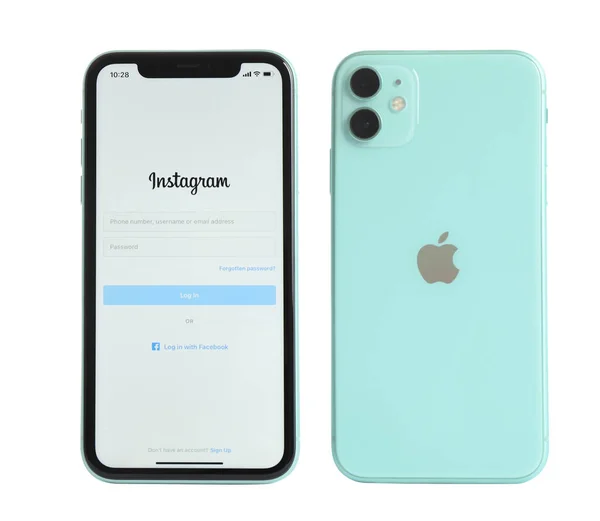 Mykolaiv Ucrania Julio 2020 Nuevo Iphone Moderno Con Aplicación Instagram —  Fotos de Stock