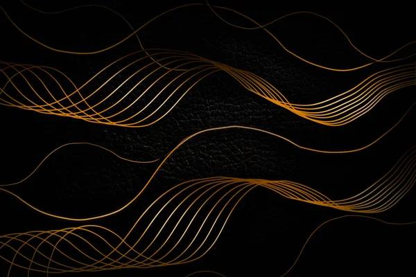 Золотой Черный Геометрический Орнамент Качестве Фона Роскошный Дизайн — стоковое фото
