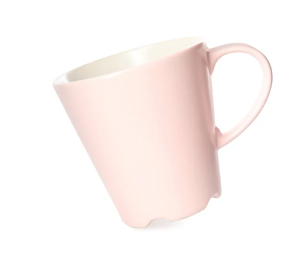 Чиста Світло Рожева Чашка Ізольована Білому — стокове фото