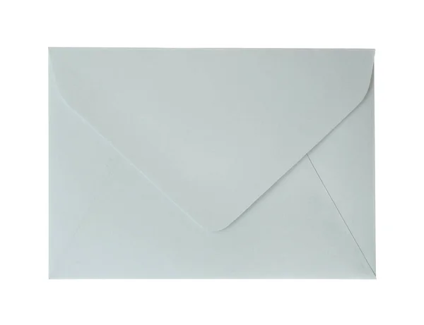 Enveloppe Papier Isolée Sur Blanc Service Postal — Photo