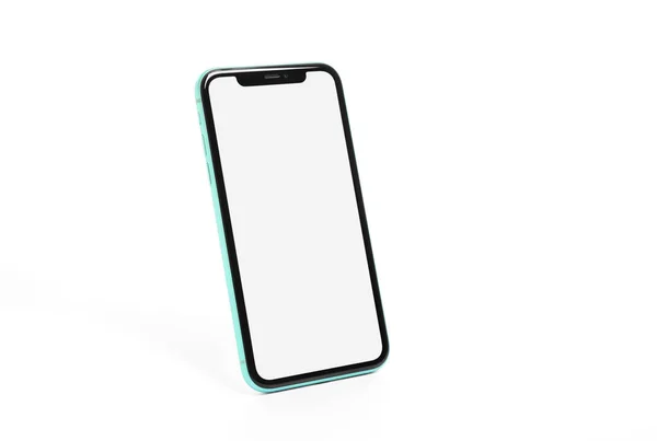 Mykolaiv Ukraine Juli 2020 Iphone Vit Bakgrund Mockup För Design — Stockfoto