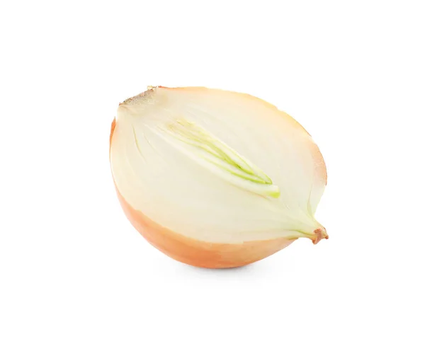 Half Fresh Onion Isolated White — Stock Photo, Image