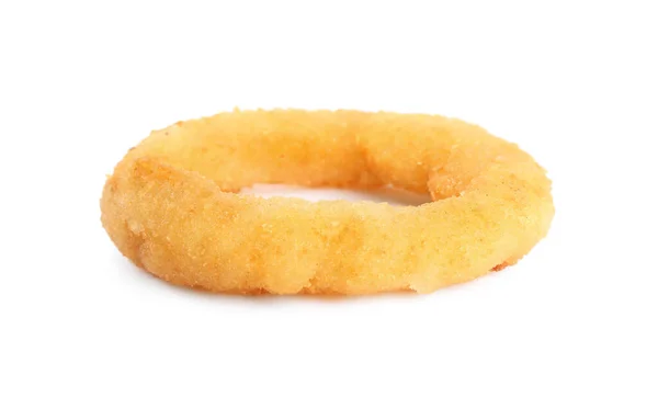 Delicious Golden Onion Ring Isolated White — Stock Photo, Image